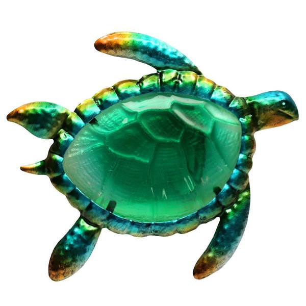 8" Sea Turtle Blue/Green Sunset Vista Designs Wall Decor
