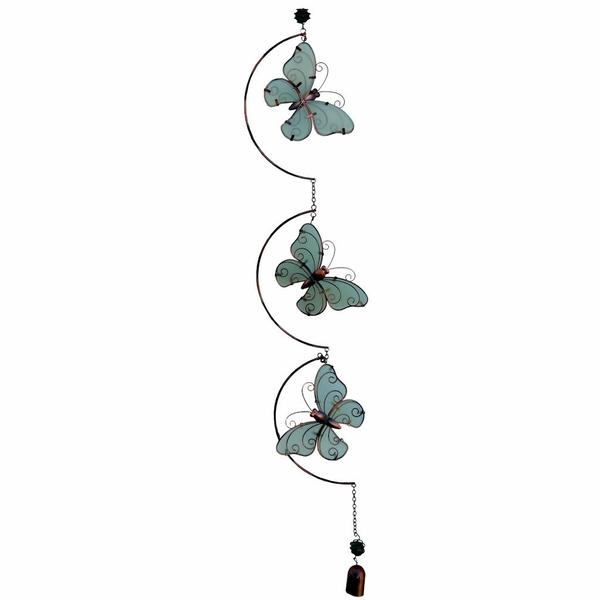 40" Silver Glow in the Dark Butterfly Dangler 