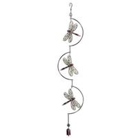 Sunset Vista Designs 41" Silver Glow in the Dark Dragonfly Dangler 