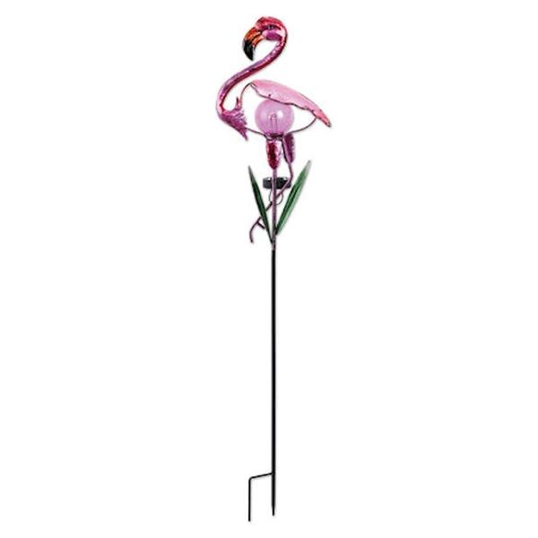 Solar Flamingo Sunset Vista Designs Stake