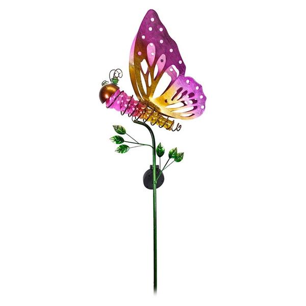Solar Butterfly Sunset Vista Designs Stake