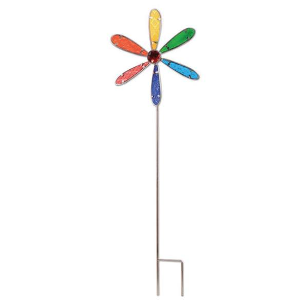 28" Rainbow Pinwheel Wind Spinner