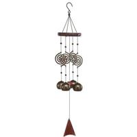 Sunset Vista Designs 27" Metal/Wood Swirls and Bells Wind Chime