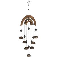 Sunset Vista Designs 18" Metal/Wood Arch Bell Wind Chime