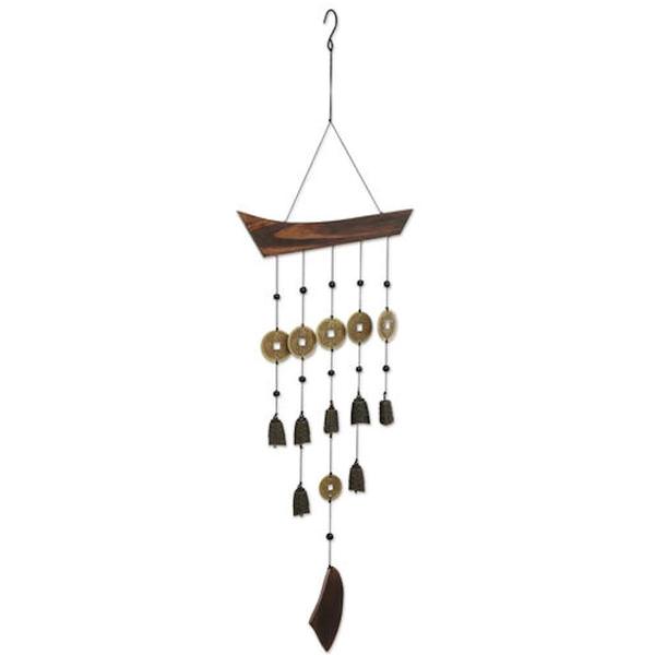 27" Metal/Wood Tibetan Bells Wind Chime