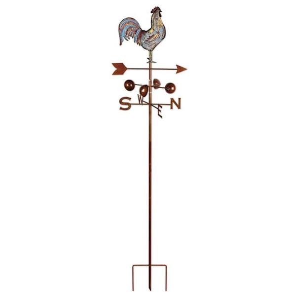 Rooster Sunset Vista Designs Stake