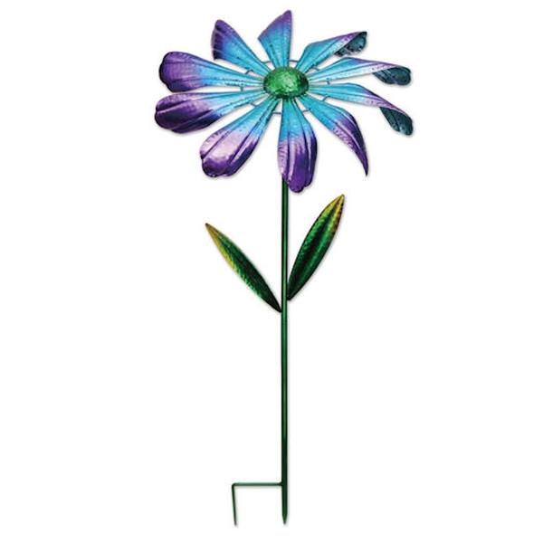 44" Purple Flower Wind Spinner