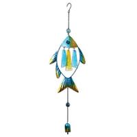 Sunset Vista Designs 29" Green Fish Wind Chime