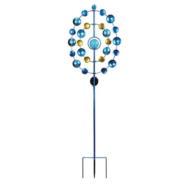 60" Blue Reflection Wind Spinner