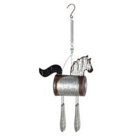 Sunset Vista Designs 12" Silver Tin Can Pony Bouncy 