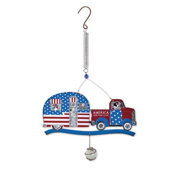 11" Red/White/Blue Truck & Camper Bouncy 