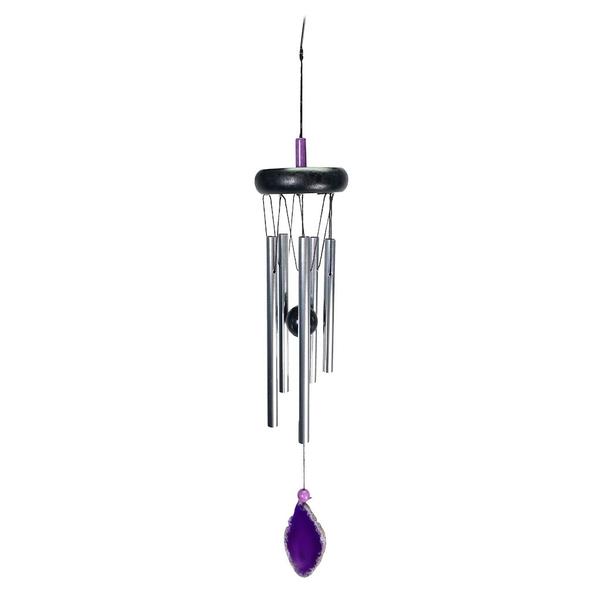20" Purple Agate Stone Chime Wind Chime