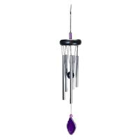 View 20" Purple Agate Stone Chime Wind Chime