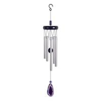 View 20" Purple Agate Stone Chime Wind Chime