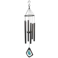 Sunset Vista Designs 30" Blue Agate Stone Chime Wind Chime