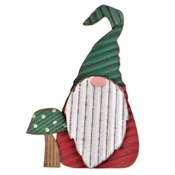 23" Mushroom Gnome Porch Sitter