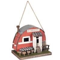 View 8.25" Red Trailer Bird House