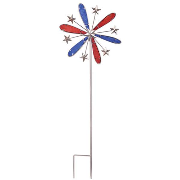 39" Multi-Color Pinwheel Wind Spinner