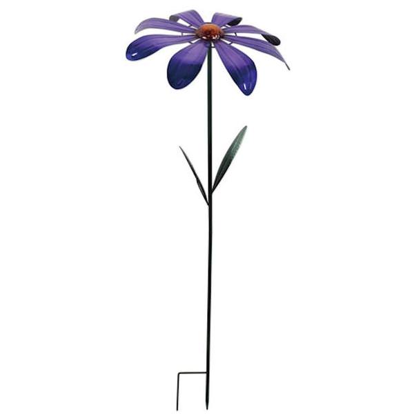 44" Medium Purple Daisy Wind Spinner