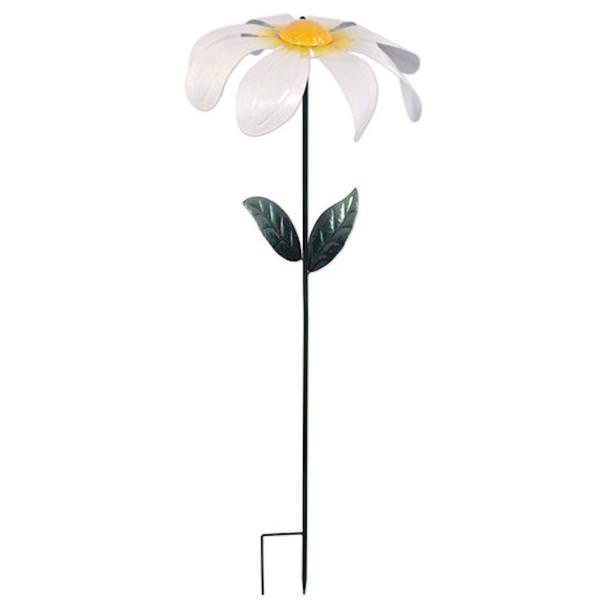 44" Large White Daisy Wind Spinner