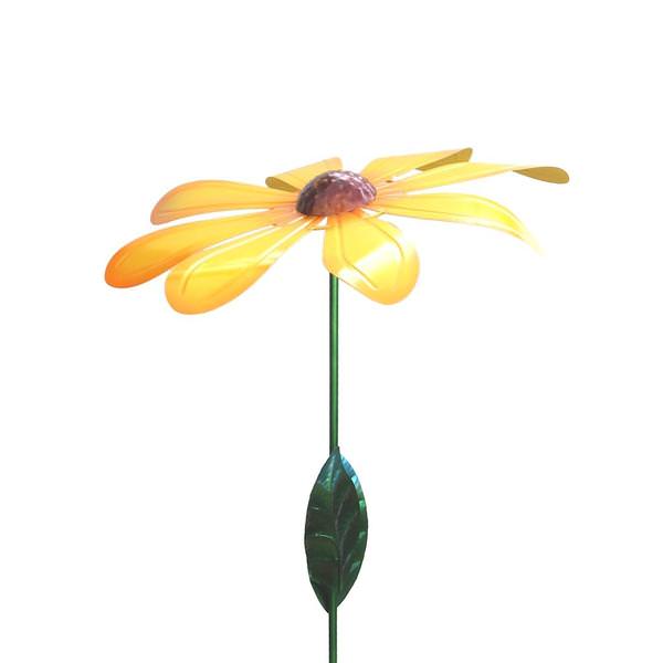 44" Large Yellow Daisy Wind Spinner