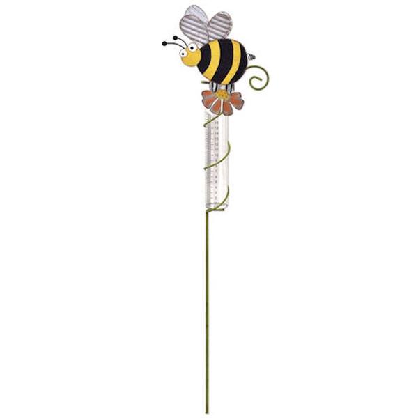 Bumblebee Rain Gauge Garden Stake