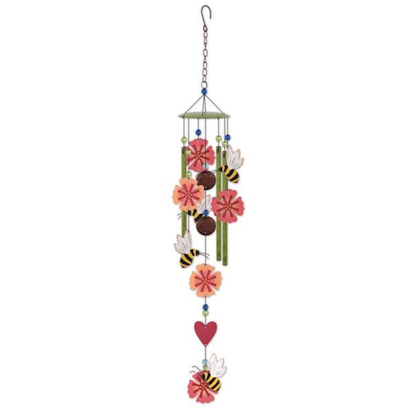 22" Bee-Flower Chime Wind Chime