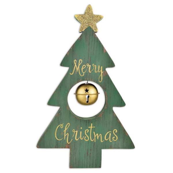 12" Green Pine Tree with Star