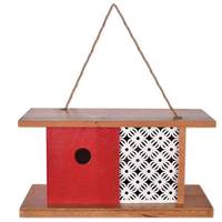 Sunset Vista Designs 12" White/Blue Bird House