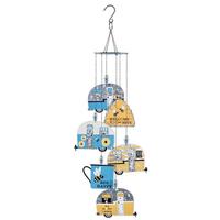 Sunset Vista Designs 22" Blue and Yellow Bee Camper Wind Chime