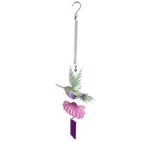 Sunset Vista Designs 11" Green Hummingbird with a Flower Bouncy 