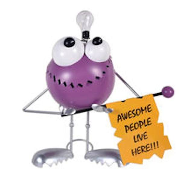 17" Solar Purple Big Idea Monster Sculpture 