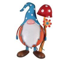 Sunset Vista Designs 16.5" Solar Blue Hat Gnome Porch Sitter