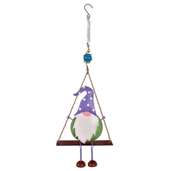 23.25" Purple Hat Swing Gnome Bouncy 