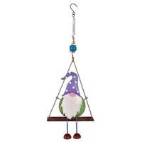 View 23.25" Purple Hat Swing Gnome Bouncy 