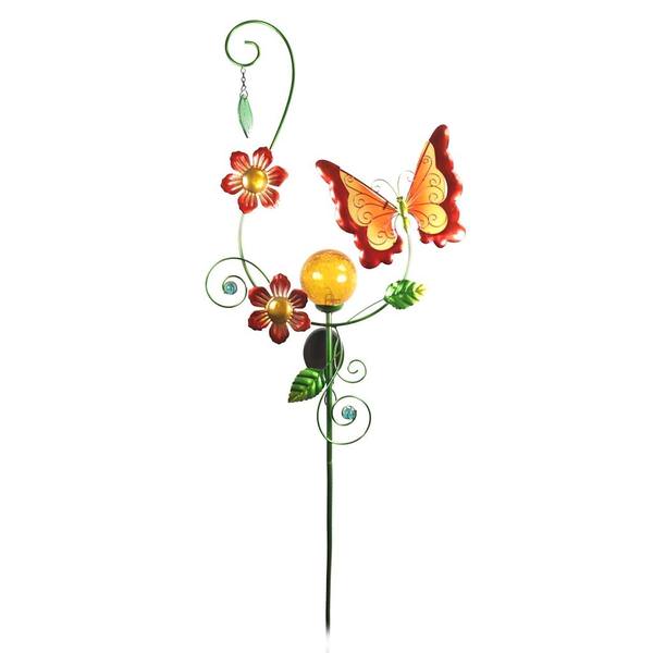 Solar Butterfly Sunset Vista Designs Stake