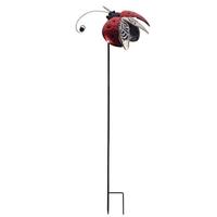 View 43.5" Red Ladybug Wind Spinner