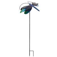 View 43.5" Blue Dragonfly Wind Spinner