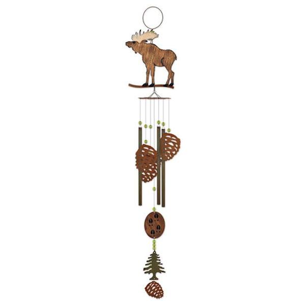 36" Rustic Moose Chime Wind Chime