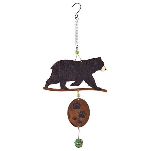 12.25" Rustic Black Bear Bouncy 