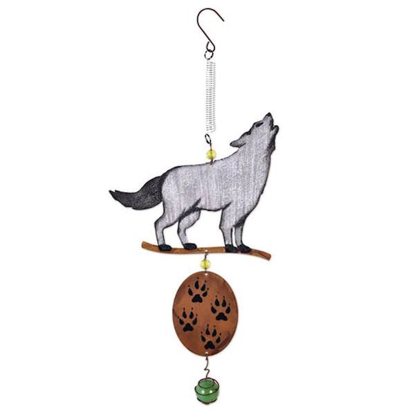 15" Rustic Gray Timber Wolf Bouncy 
