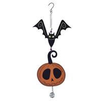 View 16" Glow in Dark Pumpkin and Bat Bouncy 