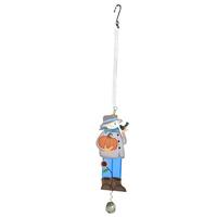 Sunset Vista Designs 11" Blue Scarecrow Bouncy 