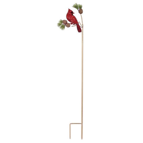 Red Cardinal Sunset Vista Designs Stake