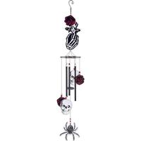 Sunset Vista Designs 40" Skull and Rose Chime Wind Chime