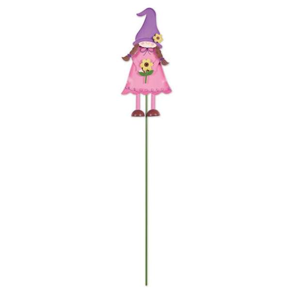 Pink Lady Gnome Sunset Vista Designs Stake