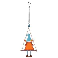 View 18.5" Orange Lady Gnome Swing Bouncy 