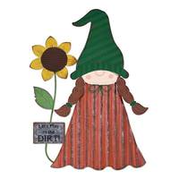 Sunset Vista Designs 22" Orange Girl Gnome Porch Sitter