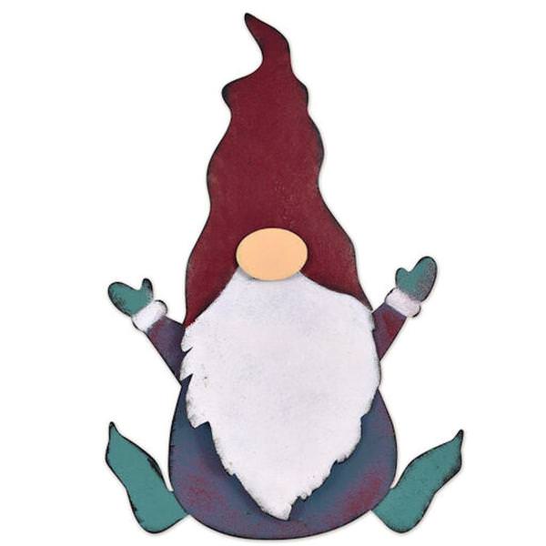 17.5" Red Pointy Hat Gnome Porch Sitter