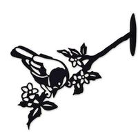 Sunset Vista Designs 8.75" Black Sparrow Fence Post Décor